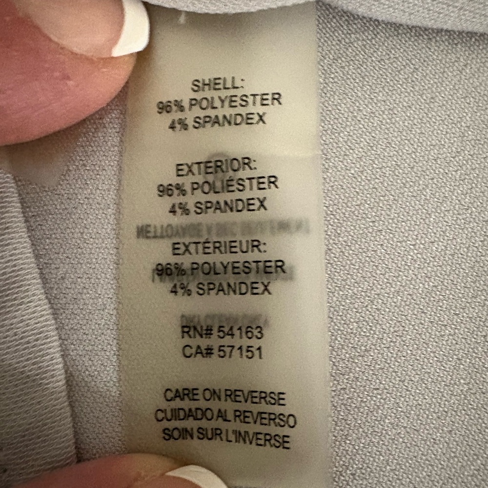 Calvin Klein Women's Corporate 3/4 Sleeve Gray Blouse Size Medium NWOT - Picture 4 of 6